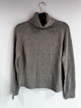 Quince Gray Turtleneck Sweater Yak Wool